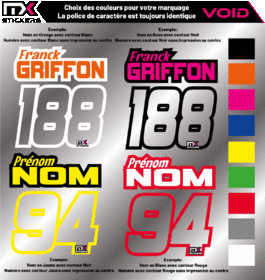 Exemple marquage maillot VOID