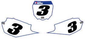Fonds de plaque - Standard 450 YZF 2018 - 2022 - Blanc.GIF