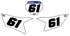 Fonds de plaque - Standard 450 YZF 2023 à 2025 - Blanc.GIF