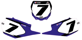 Fonds de plaque - SX 250 YZF 2019 - 2023 - Blanc.GIF