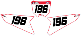 Fonds de plaque 450 CRF 2021 - Standard - Kit déco Motocross