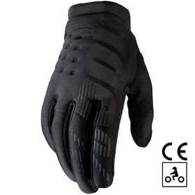 Gants cross 100% Brisker CE Noir