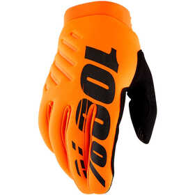 Gants cross 100% Brisker Orange Fluo