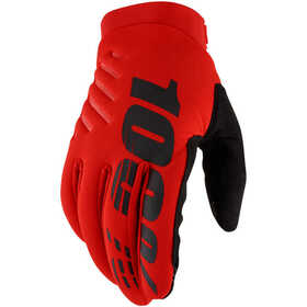 Gants cross 100% Brisker Rouge