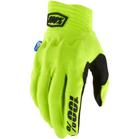 Gants cross 100% Cognito Smart Shock Jaune Fluo