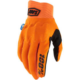 Gants cross 100% Cognito Smart Shock Orange Fluo