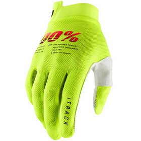 Gants cross 100% iTrack Jaune Fluo