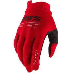 Gants cross 100% iTrack Rouge