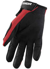 Gants cross Enfant Thor Sector Rouge-Noir 2024 Paume