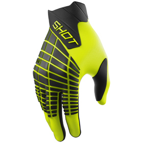 Gants cross Shot Core Max Jaune Fluo 2026
