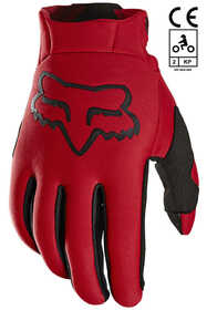 Gants motocross Hiver - Fox Defend - Homologué - Devant - Rouge