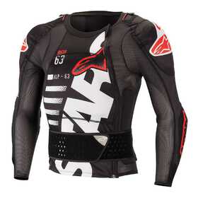 Gilet protection Alpinestars Sequence Noir-Rouge 2024