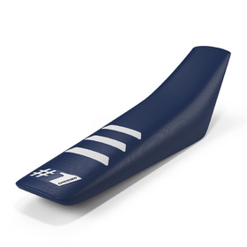 Housse de selle universelle Onegripper Light Rib Bleu foncé-Blanc