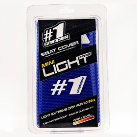 Housse de selle universelle Onegripper Light Rib Mini Bleu-Blanc (2)