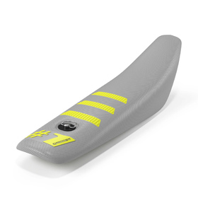 Housse de selle universelle Onegripper Light Rib Mini Gris clair-Jaune
