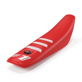 Housse de selle universelle Onegripper Light Rib Mini Rouge-Blanc