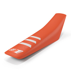 Housse de selle universelle Onegripper Light Rib Orange-Blanc