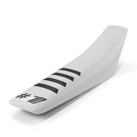 Housse de selle universelle Onegripper Ribbed Blanc-Noir