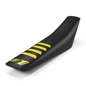 Housse de selle universelle Onegripper Ribbed Noir-Jaune