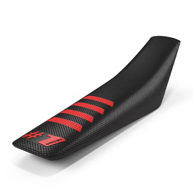 Housse de selle universelle Onegripper Ribbed Noir-Rouge