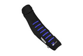 Housse-de-selle-YAMAHA-Noir-blandes-Bleu-Dcor