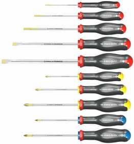 Jeu de 10 tournevis Facom Protwist