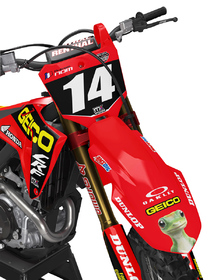 Kit déco cross Honda MX-Stickers Geico Rouge (2)