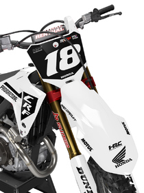 Kit déco cross Honda MX-Stickers Racing Blanc (2)