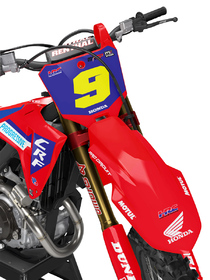 Kit déco cross Honda MX-Stickers Racing Rouge (2)