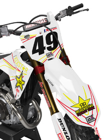 Kit déco cross Honda MX-Stickers Rockstar Blanc (2)