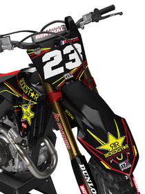 Kit déco cross Honda MX-Stickers Rockstar Noir (2)