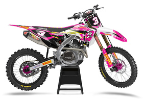 Kit déco cross Honda MX-Stickers Savage Rose