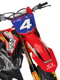 Kit déco cross Honda MX-Stickers Savage Rouge (2)