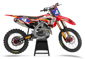 Kit déco cross Honda MX-Stickers Savage Rouge