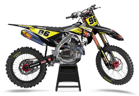 Kit déco cross Honda MX-Stickers Split Noir