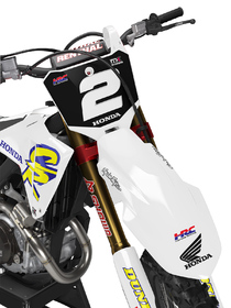 Kit déco cross Honda MX-Stickers Vintage Blanc (2)