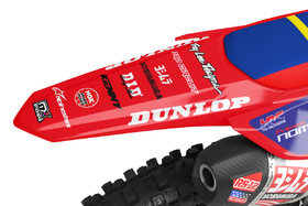 Kit déco cross Honda MX-Stickers Vintage Rouge (3)