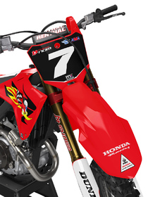 Kit déco cross Honda MX-Stickers Woody Rouge (2)