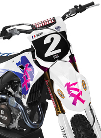 Kit déco cross Kawasaki MX-Stickers Retro Blanc (2)