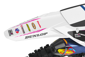 Kit déco cross Kawasaki MX-Stickers Retro Blanc (3)