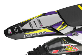 Kit déco cross Kawasaki MX-Stickers Savage Jaune (3)