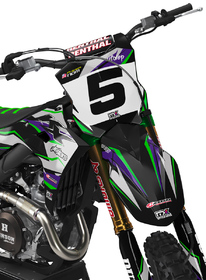 Kit déco cross Kawasaki MX-Stickers Savage Vert (2)