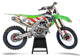 Kit déco cross Kawasaki MX-Stickers USA Replica