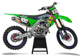 Kit déco cross Kawasaki MX-Stickers Vintage