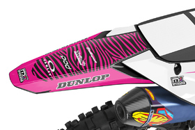 Kit déco cross Kawasaki MX-Stickers Zebra Rose (3)