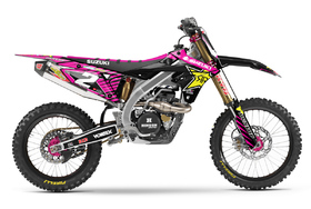 Kit déco cross Suzuki MX-Stickers Rockstar Rose