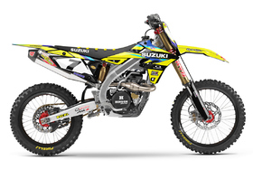 Kit déco cross Suzuki MX-Stickers Team Bleu
