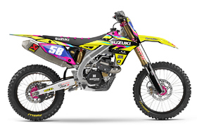 Kit déco cross Suzuki MX-Stickers Team Rose