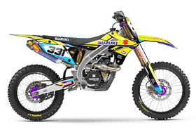 Kit déco cross Suzuki MX-Stickers US Bleu