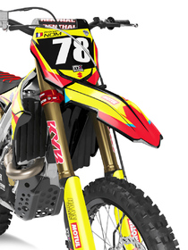 Kit déco cross Suzuki MX-Stickers US Rouge (2)